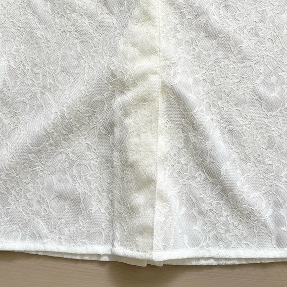 J KOO designer lace bell sleeve button up shirt blouse xs - Picture 7 of 8